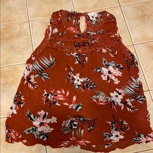 Orange flower top
